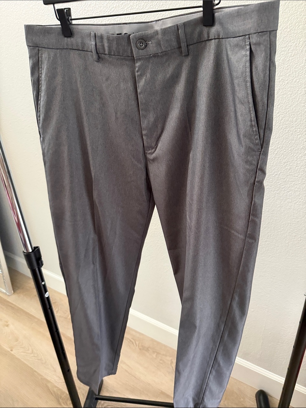 Attack Life by Greg Norman Men's Gray Dress Pants - Classic Tailored